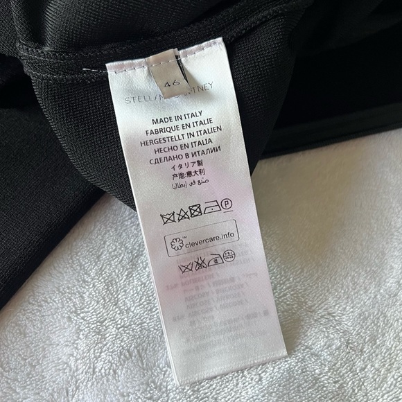 Stella McCartney Black Asymmetrical Handkerchief Hem Sleeveless Midi Dress 12 - Picture 6 of 12